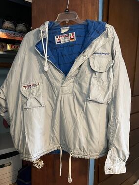 Ford Light Gray Jacket with Blue Lining